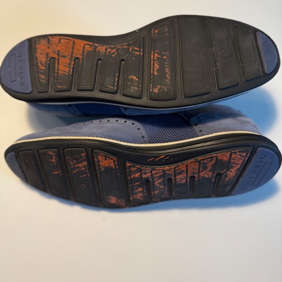 Cole Haan BLUE SUEDE GRAND WINGTIP - Picture 7 of 7